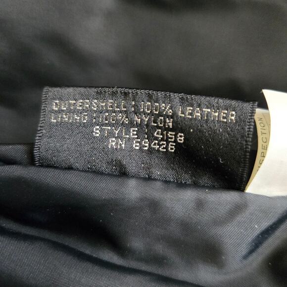 Vintage 90s Wilson's Leather Women Baddie Midi Skirt Snap Front Edgy Black Large - Picture 11 of 12